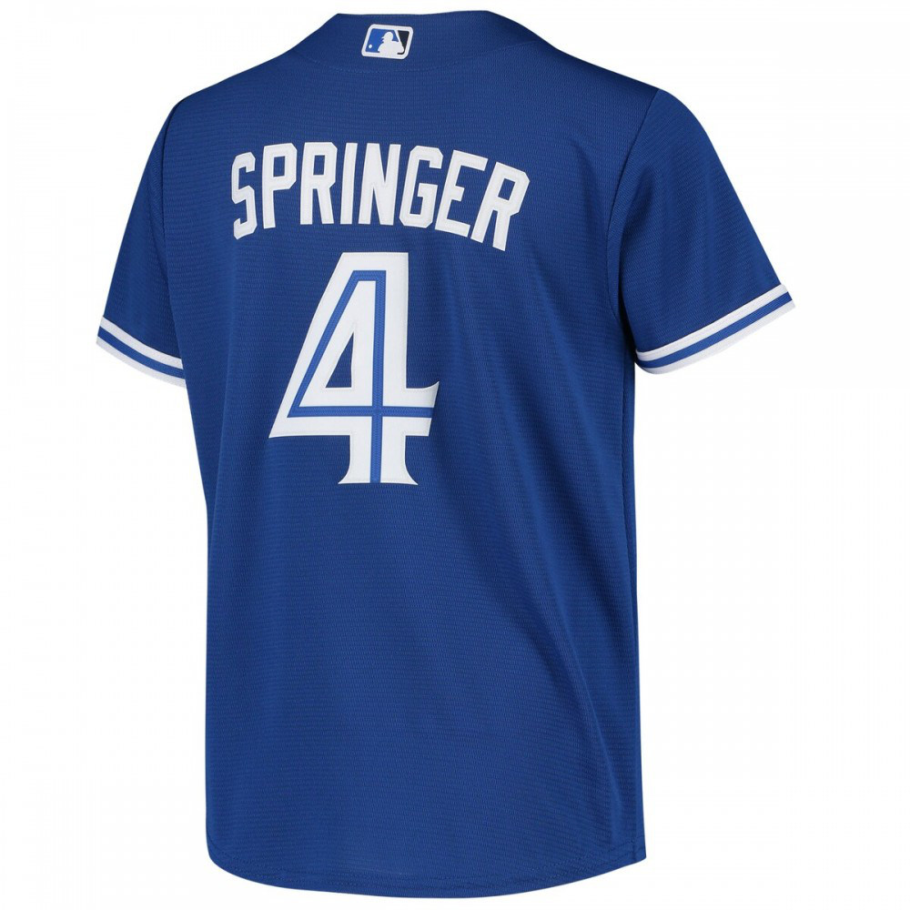 George Springer Toronto Blue Jays Youth Alternate Replica Player Jersey - Royal-Pro Kit Vault | Brand New 26/27 Sports Jerseys